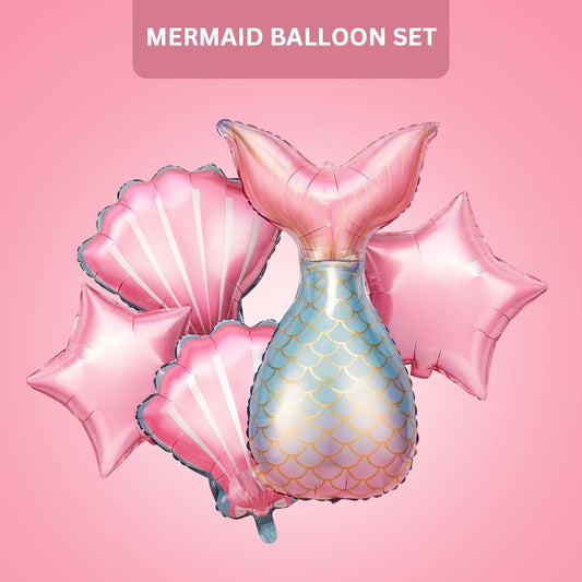 Mermaid Balloon Set - Pack of 5
