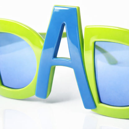 Mom To Be Sash Satin Pink & Green DAD Sunglasses - 2PC