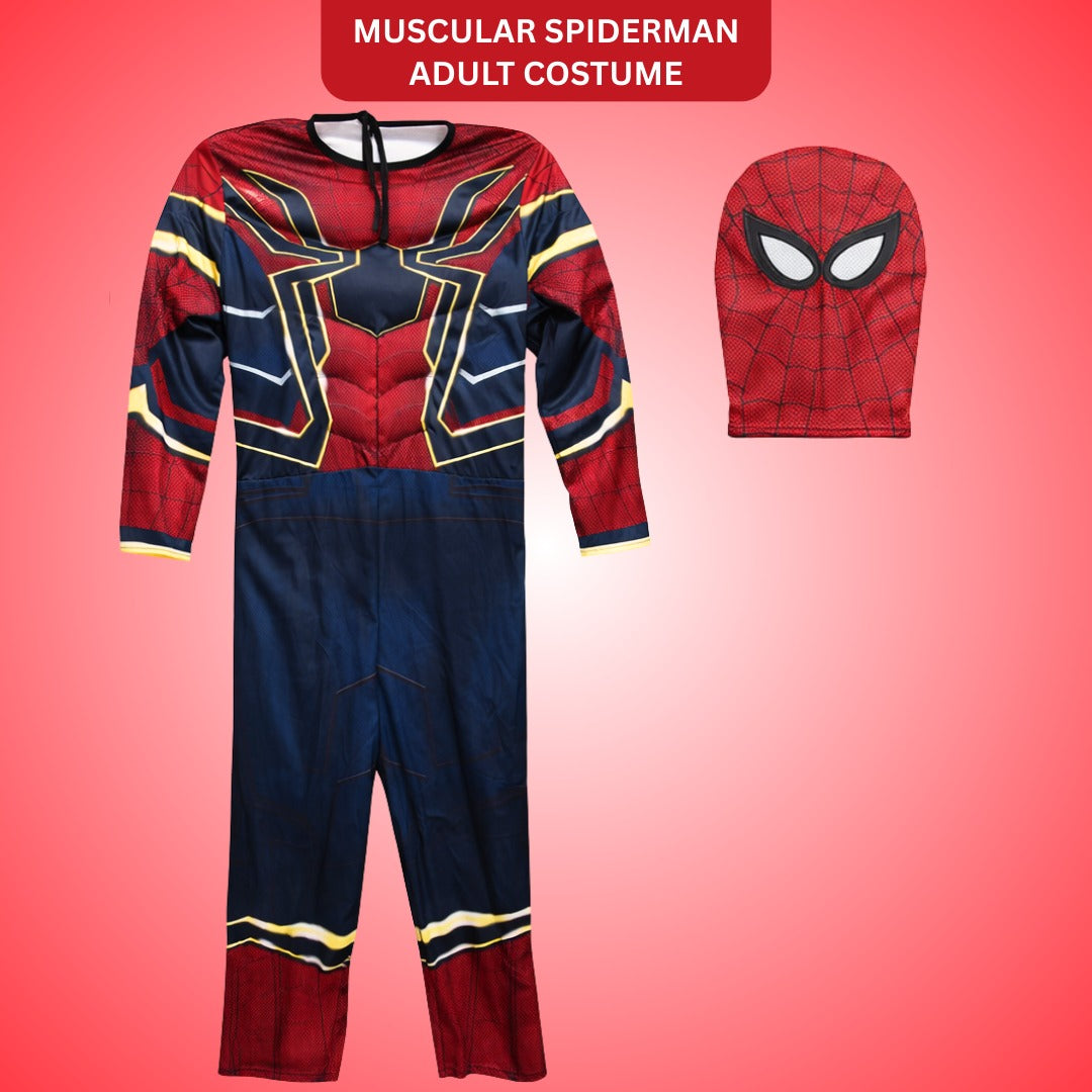 Muscular Spiderman Costume Adult