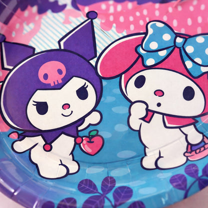 Kuromi Theme Birthday Paper Plates - 10.25 inches - 10PC