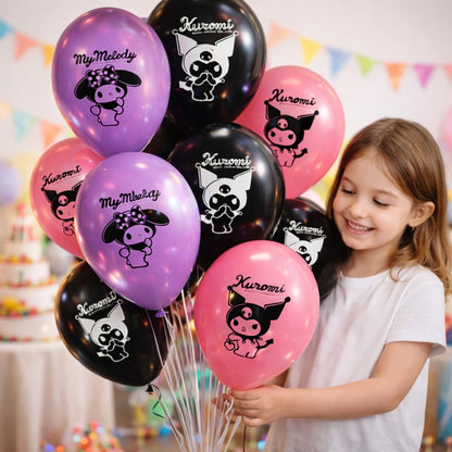 Kuromi Theme Balloons - 10PC