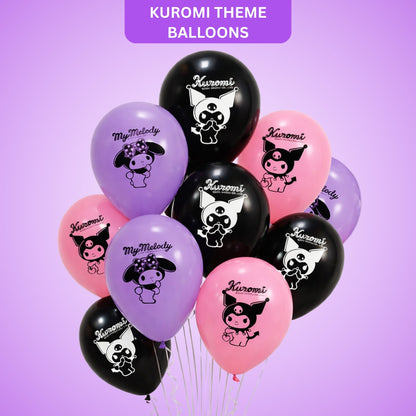 Kuromi Theme Balloons - 10PC