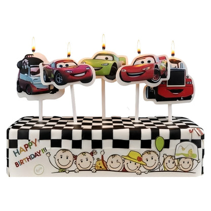 Disney Cars Theme Birthday Candle - 5PC