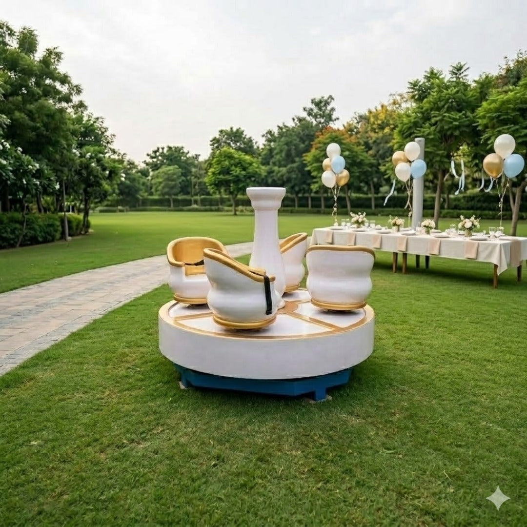 The Crazy Britishers Cup and Sauccer Ride for Kids for Rent