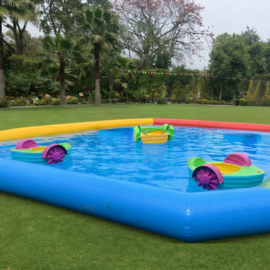 Inflatable Pool with Boats  - 3 Boats for Rent