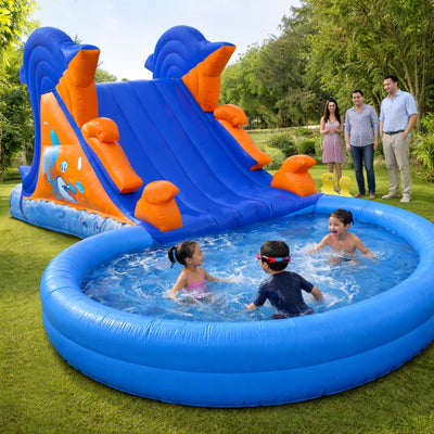 Dolphin Sliding Pool Bouncy for Rent