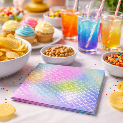Mermaid Paper Napkins - 20PC