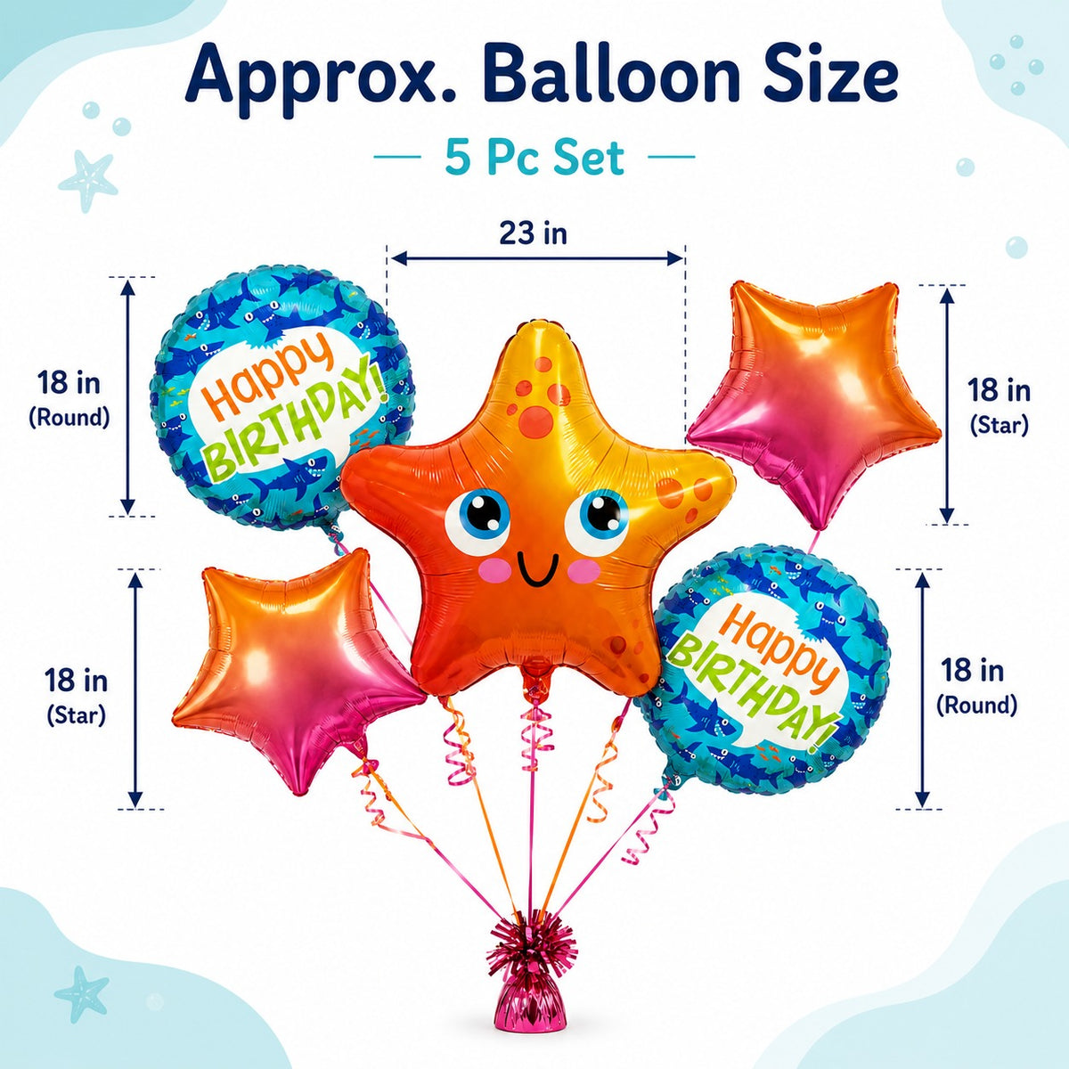 Ocean Animals Balloon Set of 5