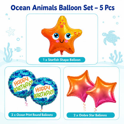 Ocean Animals Balloon Set of 5