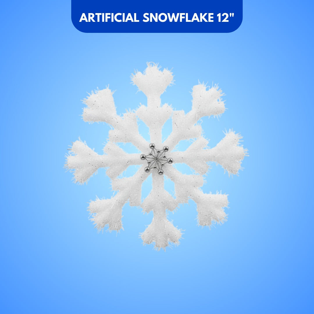 Foam Based Snow Flakes 12" - 1PC