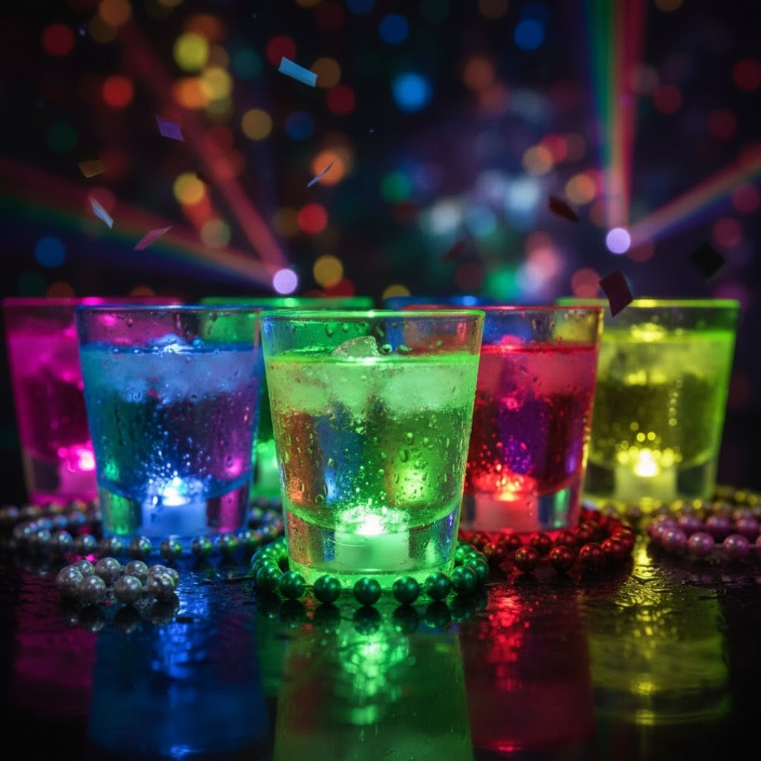 12" Neon Light Up Shot Glasses - 1PC