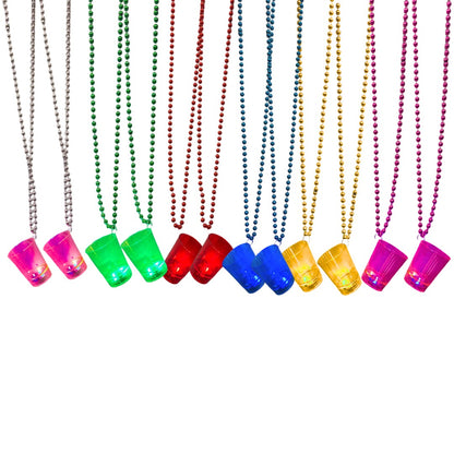 12" Neon Light Up Shot Glasses - 1PC