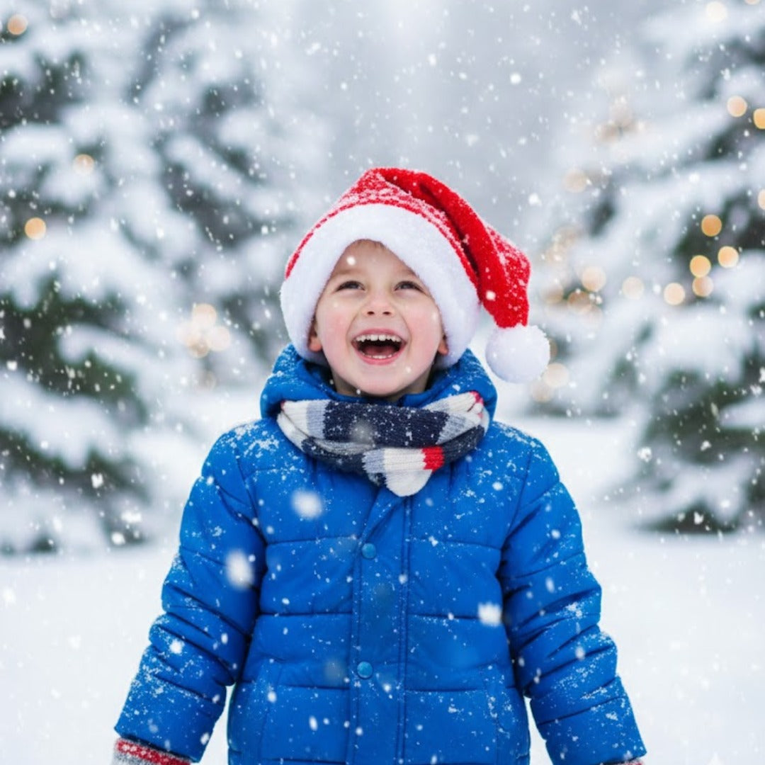 Santa Claus Fluffy Hat for Kids