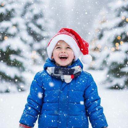 Santa Claus Fluffy Hat for Kids