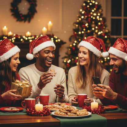 Red Sequin Santa Hat - 1PC