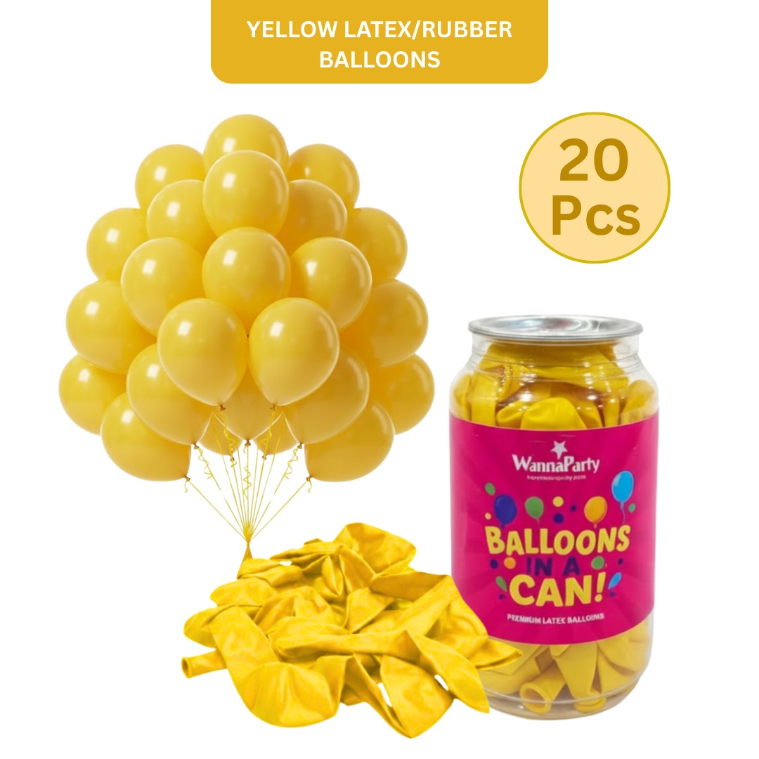 Yellow Latex  Balloons 10" - 20PC