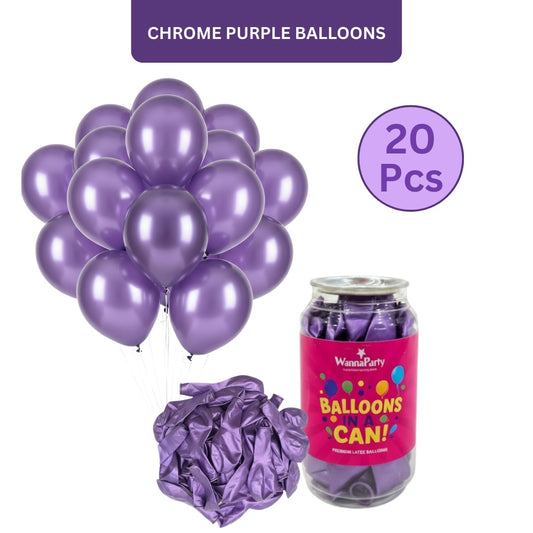 Chrome Purple Premium Latex Balloons 10" - 20PC