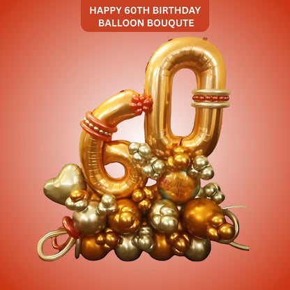 Happy 60th Birthday Balloon Bouquet

