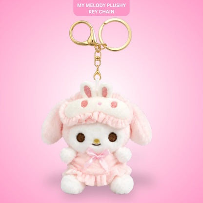 My Melody Plushy Keychain - Kawaii Pink Bunny Bag Charm | Wanna Party - Image 1