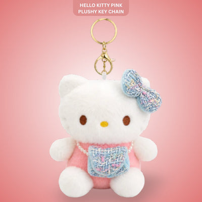 Hello Kitty Pink Plushy Keychain - Kawaii Bag Charm | Wanna Party - Image 1