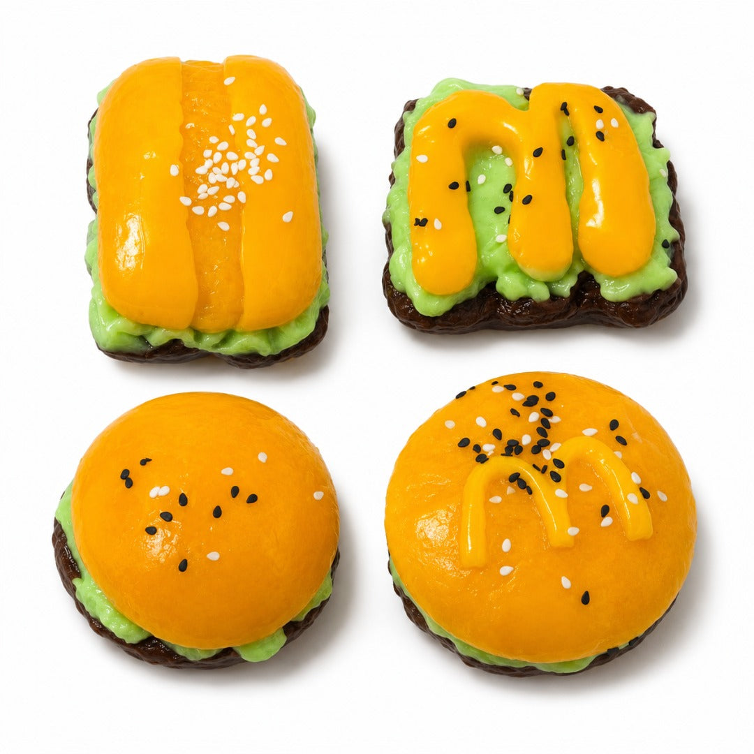 Burger Squishy Taba Toy - Cute Food Squeeze Toy for Kids | Wanna Party - Image 2
