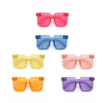 Thug Life Translucent Fun Neon Party Glasses  - 6PC