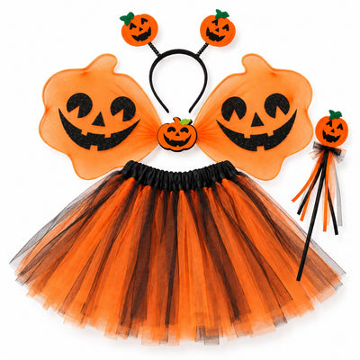 Pumpkin Tutu Dress 3PC Set | Size - SS - Age 1 to 3