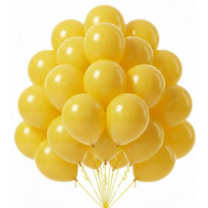 Yellow Latex  Balloons 10" - 20PC