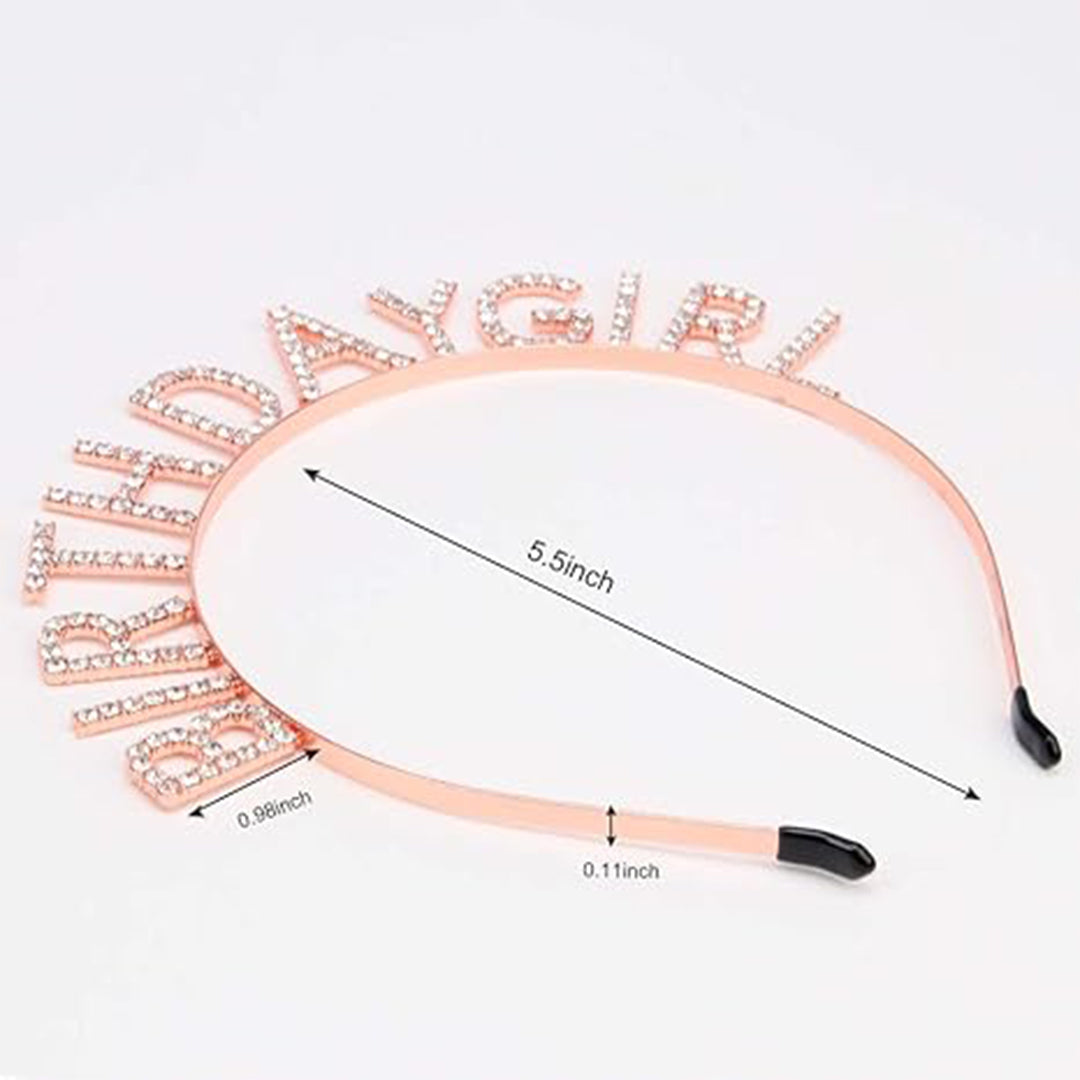 Birthday Girl Headband with RhineStone - 1PC
