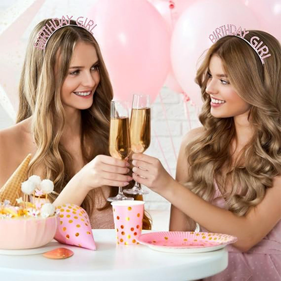 Birthday Girl Headband with RhineStone - 1PC