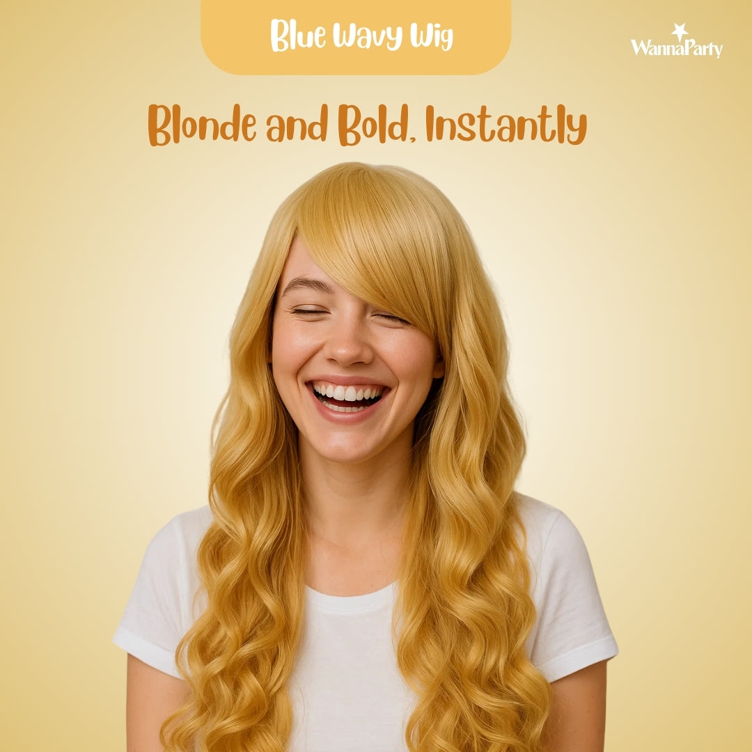Curly Wigs Long Gold