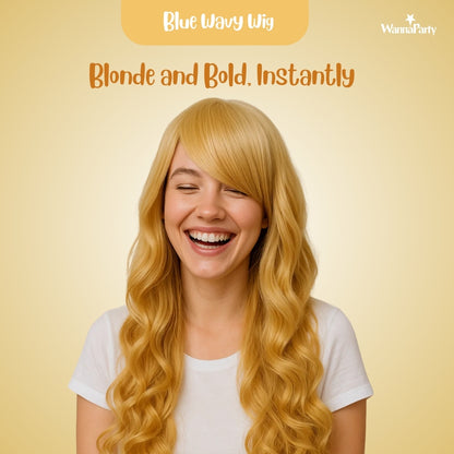 Curly Wigs Long Gold