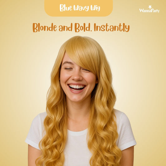 Curly Wigs Long Gold