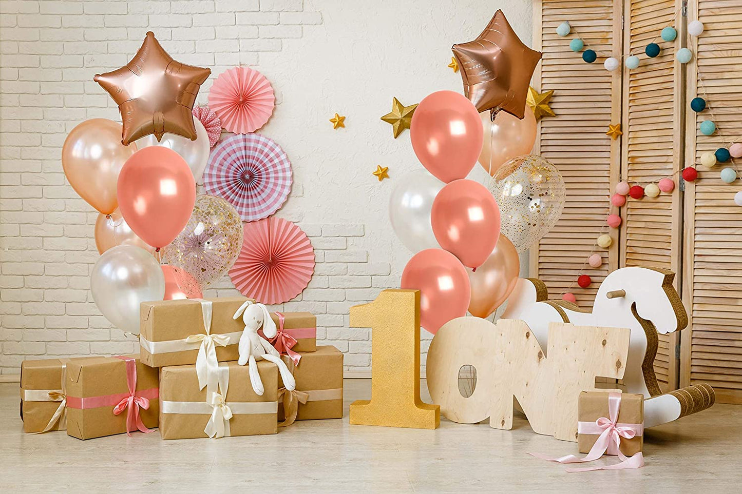Peach Latex Balloons - 20 Pcs Pastel Party Balloons