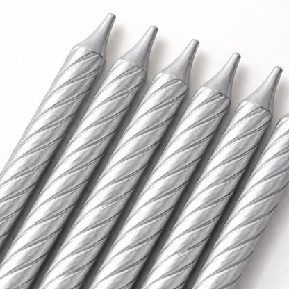 Silver Swirl Candle - 12PC