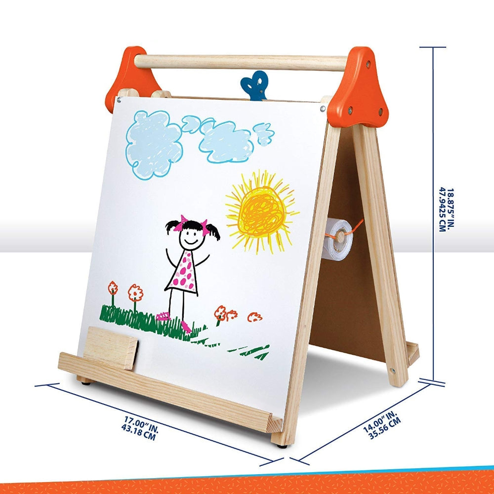 Wooden 3 in 1 Table Top Easel by WORBAX — kids activity toy for outdoor play and birthday gifts - image 7