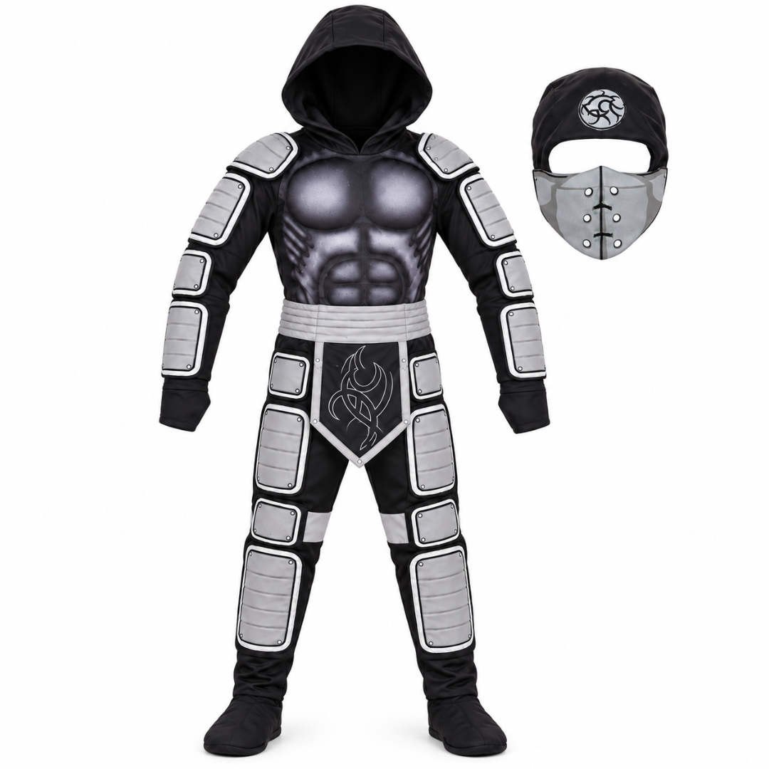 886642 Muscle Chest Stealth Ninja Costume for Boys Size M