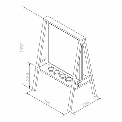 Backyard Discovery Eric Activity Wooden Easel by Backyard Discovery — kids activity toy for outdoor play and birthday gifts - image 7