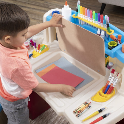 Dx Art Master Activity Desk by Step2 — kids activity toy for outdoor play and birthday gifts - image 7