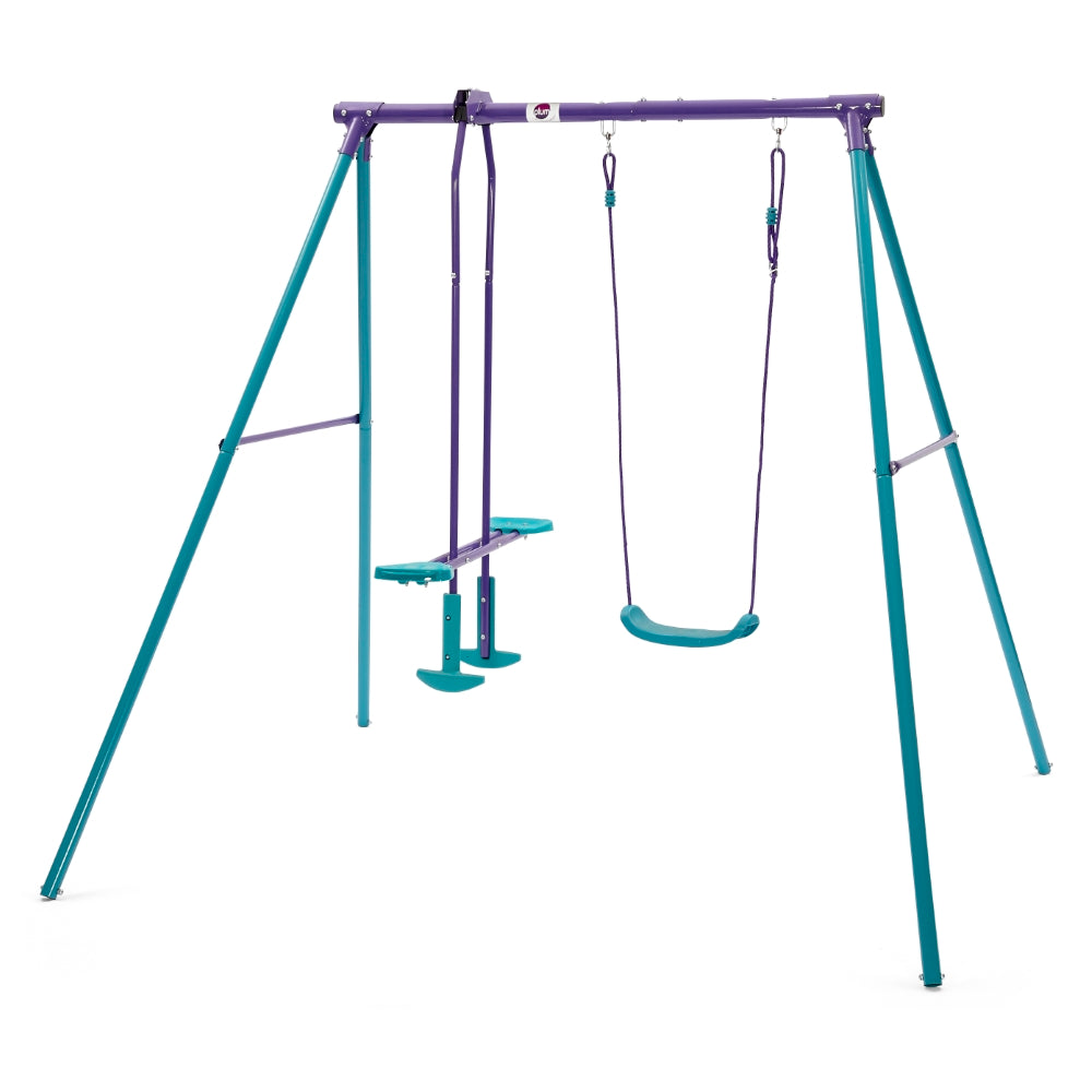 Plum Helios Metal Single Swing And Glider Set - kids toy for playdates, birthdays, and active play - image 1