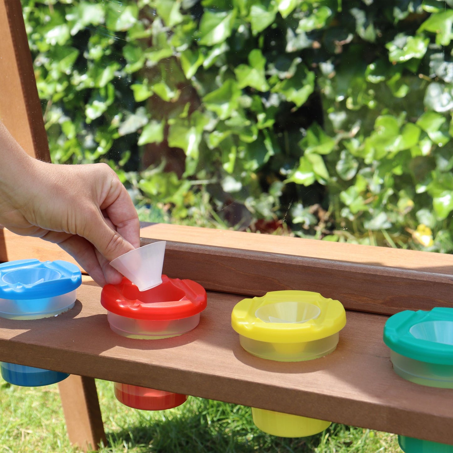 Backyard Discovery Eric Activity Wooden Easel by Backyard Discovery — kids activity toy for outdoor play and birthday gifts - image 9