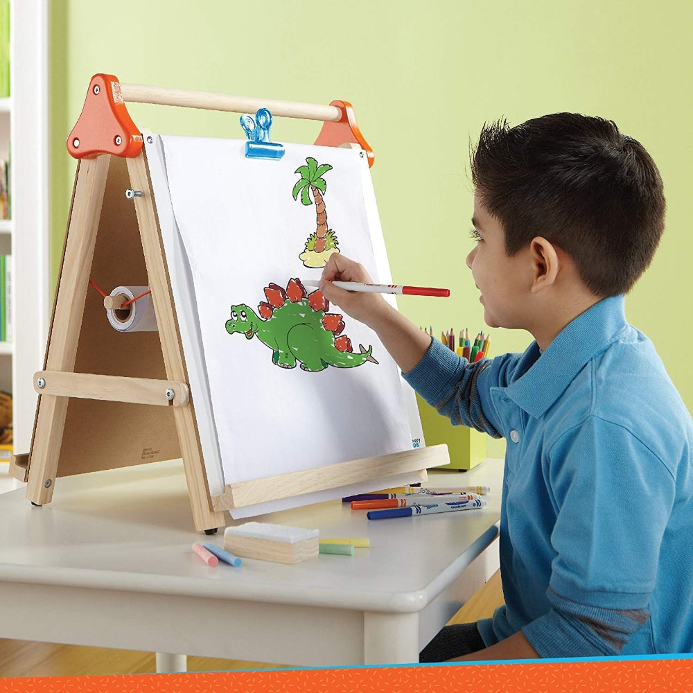 Wooden 3 in 1 Table Top Easel by WORBAX — kids activity toy for outdoor play and birthday gifts - image 2