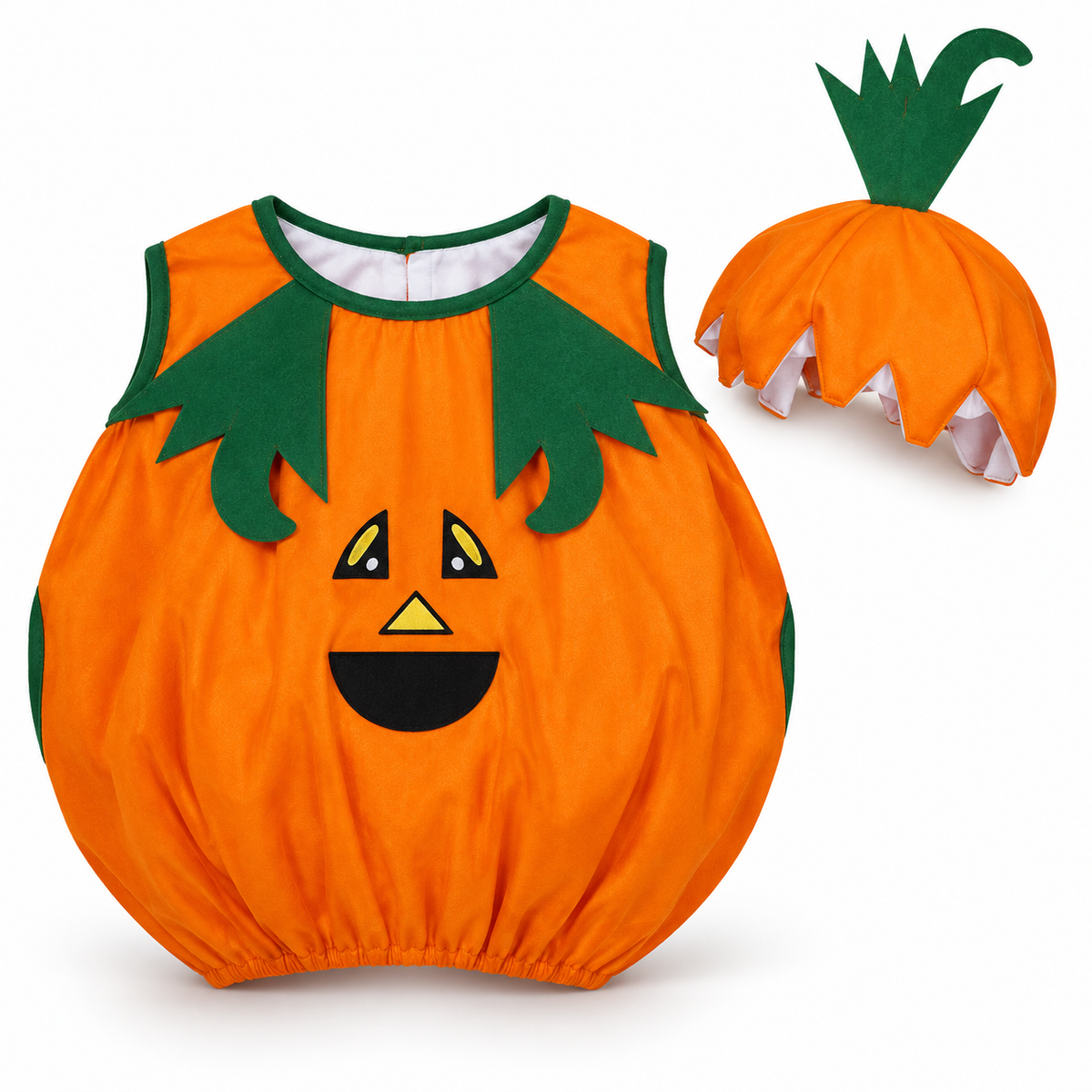 801636 Halloween Pumpkin Dress for Kids