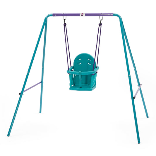 Plum Metal 2-In-1 Swing Set - kids toy for playdates, birthdays, and active play - image 1