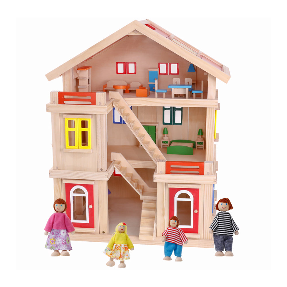 WOODEN DOLL HOUSE - kids toy for playdates, birthdays, and active play - image 8