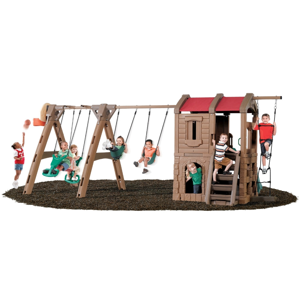Np Adventure Lodge Play Center W/Glider by Step2 — kids activity toy for outdoor play and birthday gifts - image 4