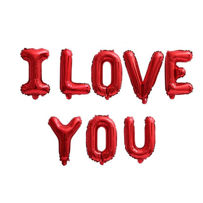 I Love You Foil Balloon Banner