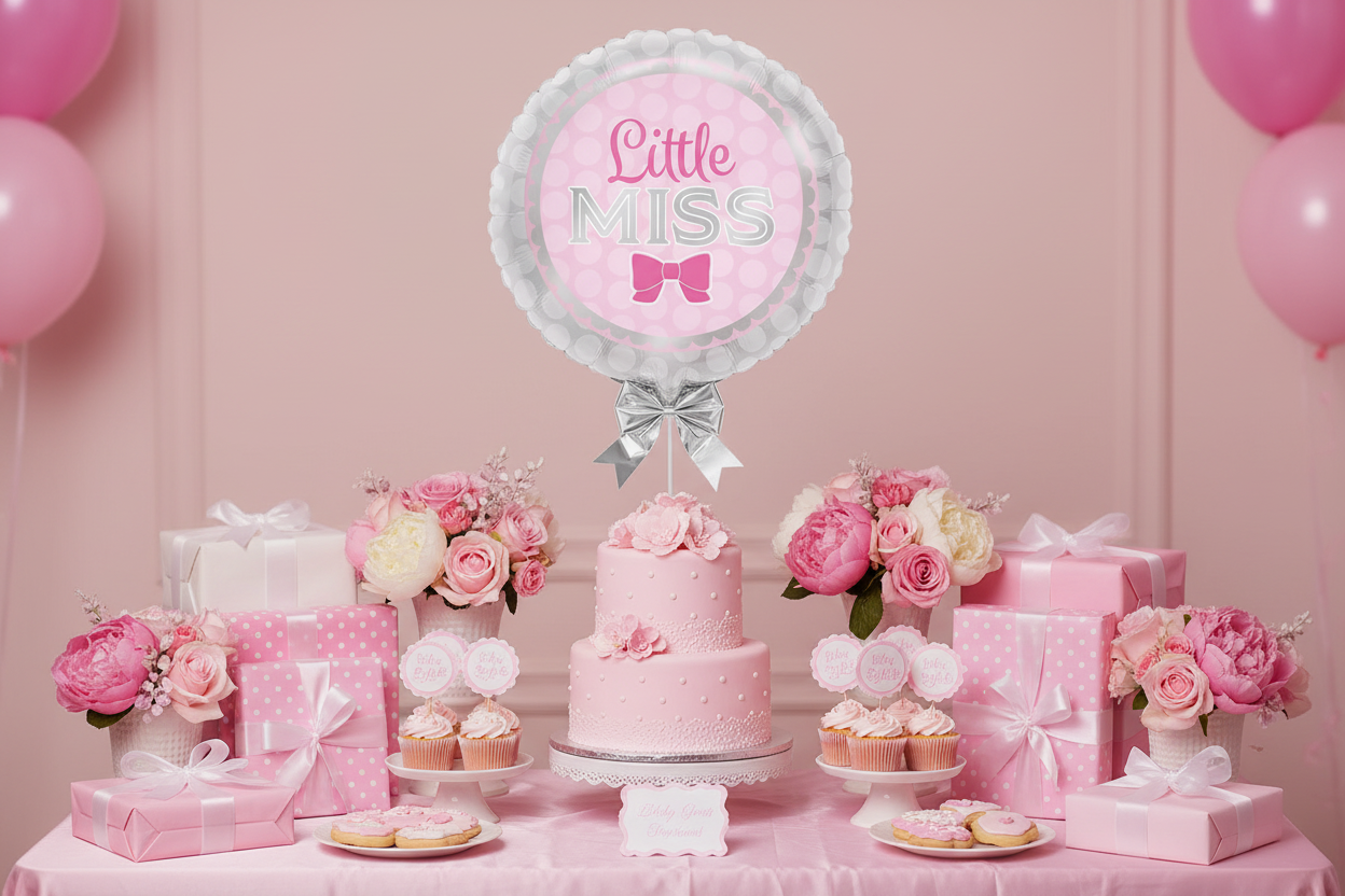Little Miss Balloon - Cake Table Centrepiece