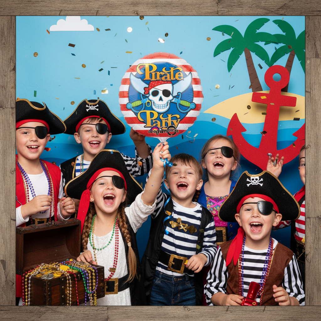 Pirate Party Balloon - Pirate Photo Booth