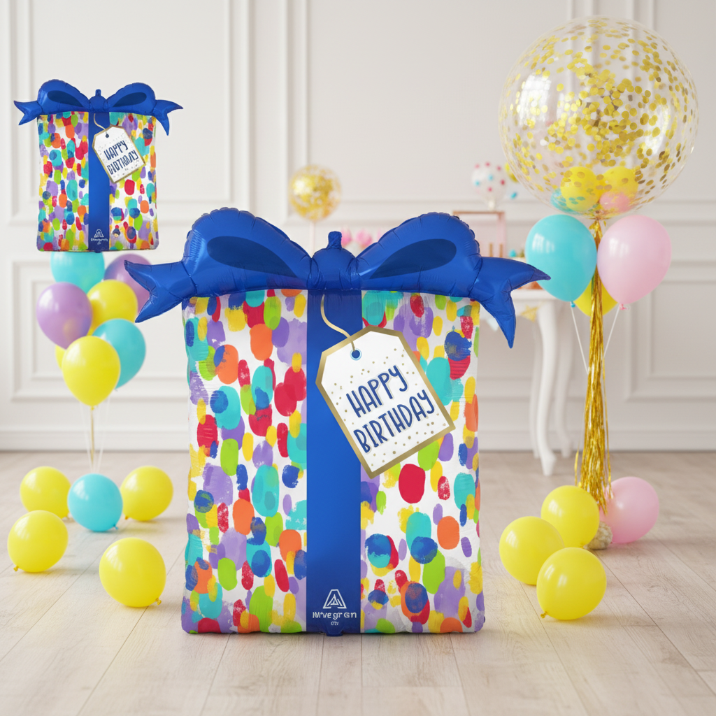 Painterly Dots Balloon - Floor Balloon Decoration